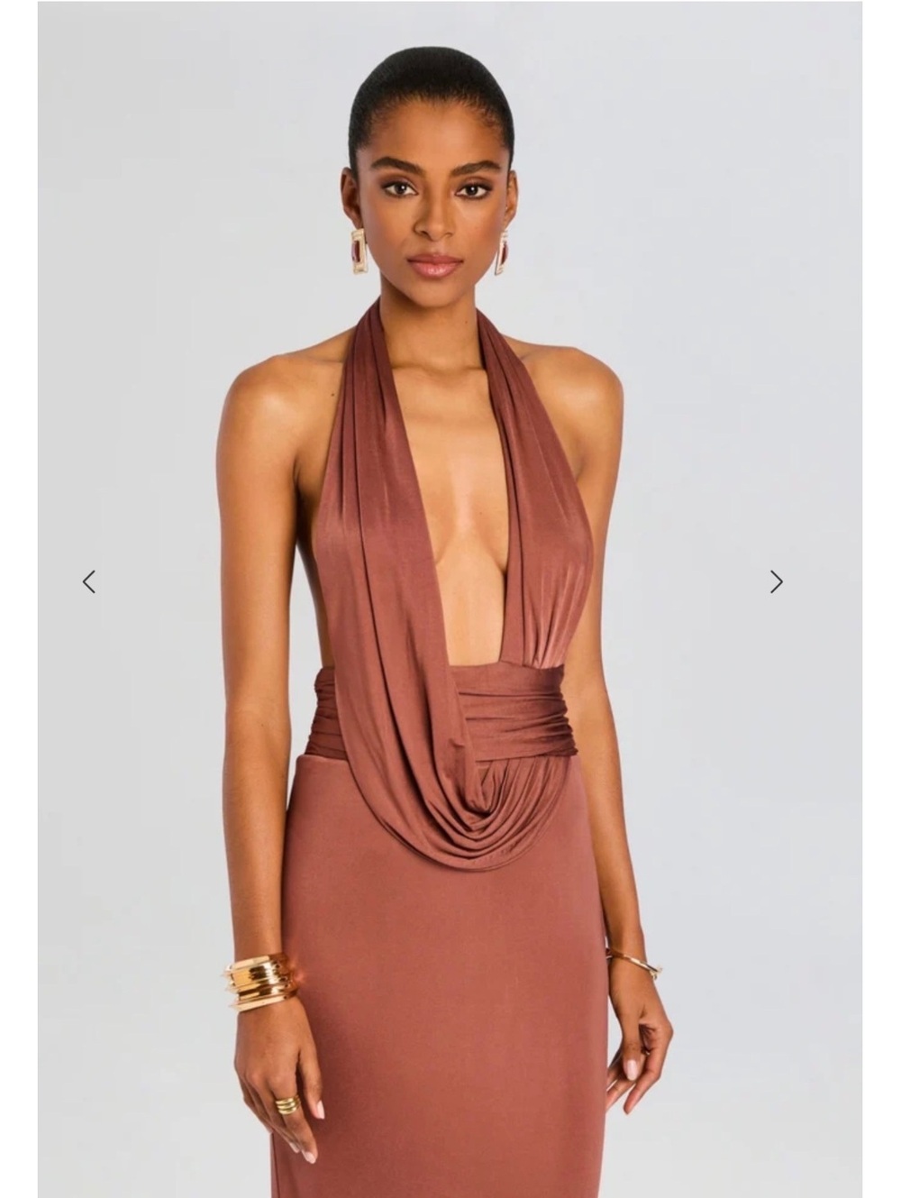 Retrofete Payton evening gown in chestnut $699 wow beautiful dress!